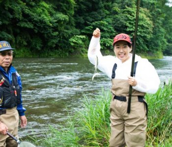 多摩川の鮎をハント！